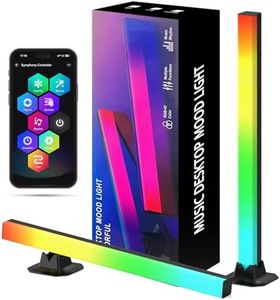 loyal Lampe LED TV, Gaming Smart LED Barres RGB avec Modes Scène, Modes Musique synchronisation musicale, Light Connectée avec App & Télécommande, 42cm