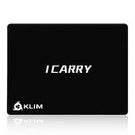 KLIM™ I Carry Mouse Pad - Gaming Mousepad - Anti-Slippage - Extremely Smooth Mouse Mat - Durable - Perfect Precision Black Mousemat Surface - 32 x 27 x 0.3cm New Version