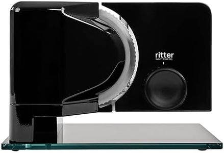 ritter sono 2 Elektrischer Allesschneider & Brotschneidemaschine aus Metall mit ECO-Motor, Made in Germany, Schwarz
