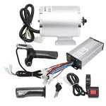 Electric Brushless DC Motor Kit, 48V 2000W 4500rpm High Speed Brushless Motor Controller with 34A Controller and Throttle, Professional Electric Scooter Motor for Electric Scooter, E-Bike