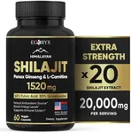 Pure Himalayan Shilajit Supplement 60 Capsules 60% Fulvic Acid 85+ Trace Minerals for Energy Boost & Immune Support Shilajit for Men & Women Alternative to Authentic Shilajit Resin or Pills, USA Made