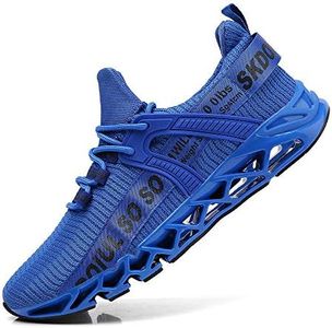 TSIODFO Fashion Athletic Shoes for Men mesh Breathable Comfort Sport Running Walking Shoes Men Runner Jogging Sneakers Casual Tennis Trainers Navy Blue Size 10