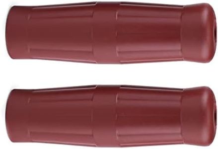 178 Rubber Motorcycle Handlebar Keenso Universal Antiskid Handlebars Vintage Classic Handlebar Hand Grips Bar, Coke Bottle Design(Brown) Motorcycle Handlebars