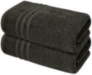 A & B TRADERS 2x Extra Large Jumbo Bath Sheets - Beach Towels 100% Cotton | Huge Size 85 x 200 cm | Pack of 2 (Grey)