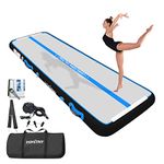 VOFiTNY Gymnastics Air Mat Tumble Track Tumbling Mat, Inflatable Gymnastics Mat, Training Mat with Electric Pump, Tumble Track for Home and Gym Use