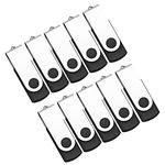 512 MB 50 Pack in Bulk USB 2.0 Flash Drive K&ZZ Swivel Memory Stick Fold Storage Thumb Stick U Disk 50pcs (Black)