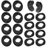 8 Pairs EarBuds Ear Tips, Soft Silicone Anti-Slip Ear Adapter, Black Wireless Bluetooth Headphones Earbuds Sets, Replacement Accessories Compatible with Samsung Galaxy Buds Live Earphones