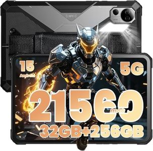 FOSSIBOT DT3 10.4 inch Rugged Tablet,21560mAh,32GB+256GB/2TB, Android15,66W Rapid Charging,2K IPS Display,Wi-Fi6,IP68,IP69K Waterproof Tablet,5G OutdoorTablet,64+32MP Camera,Face Unlock,OTG (Gray)