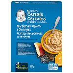 Gerber Baby Cereal, Apples & Oranges with Multigrain, 227 Grams (Pack of 6) - Packaging May Vary