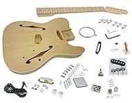 Solo TCK-150 DIY Semi Hollow Electric Guitar Kit With Maple Top