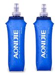 250ML/500ML Running Soft Flask Folding Collapsible Water Bottle Running Cycling Climbing Water Bottle (500ML-2PCS)