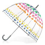 Totes Totes Clear Bubble Umbrella Umbrella, Dots