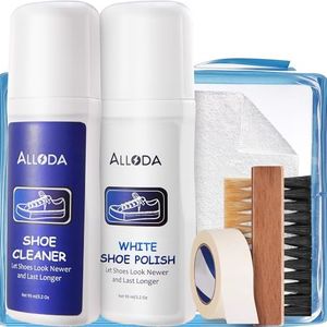 Alloda Shoe Cleaner+Shoe Whitener, Sneaker Cleaner, Brush-Shoe Cleaning Kit, (Clear)