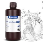 ANYCUBIC ABS-Like Resin Pro 2, Toughness Upgrade 3D Printer Resin, Low Odor 405nm UV-Curing Resin, High Precision and High-Success Rate Standard Photopolymer Resin for LCD DLP 3D Printing (1kg-Clear)