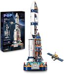 JOJO&Peach Space Exploration Rocket Building Toys, Collectible Display Model Set, Ideas Gift for Adults Boys Girls Age 8+（863 Pieces）