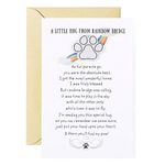 RF&CM Pocket Hug | Pet Loss | Rainbow Bridge | Keepsake | Send A Hug Gift | Paw Print on my Heart | Death of a Pet | Sympathy Card | Condolences