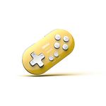 8Bitdo Zero 2 Bluetooth Key Chain Sized Mini Controller for Nintendo Switch, Windows, Android and macOS (Yellow Edition)