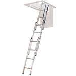 Werner 3 Section Hideaway Aluminium Loft Ladder