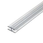 Outwater Plastic H Channel Fits Material 1/4 Inch Thick Clear Butyrate Divider Moulding 46 Inch Length (Pack of 2)