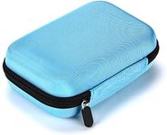 Hipiwe Hard Shell Essential Oil Carrying Case Holds 12 Bottles (Can hold 5ml, 10ml, &10ml Rollers) Travel Size Essential Oils Bag Organizer (Blue)