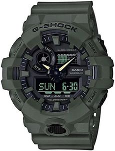 Casio Men's XL Series G-Shock Quartz 200M WR Shock Resistant Resin Color: Matte Olive Green (Model GA-700UC-3ACR)