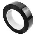 1 Roll Carbon Fiber Vinyl Wrap, Gloss Black Vinyl Wrap Self- Adhesive Carbon Fibre Film Tape without Bubble, Anti-scratch Vinyl Wrap for Cars, Suitable for Appearance & Interior of Motorcycle Car Mods