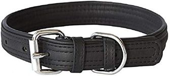 Rogz Leather Buckle Collar Black XSml 12mm