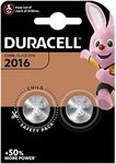 2 DURACELL 2016 Lithium Batteries CR2016 DL2016 ECR2016