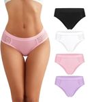 Avidlove Womens Panties Lace Sexy Bikini Underwear Tangas Lace Cheeky Hipster Briefs(S-XXL)