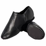 s.lemon Modern Jazz Dance Shoe,Made of Genuine Leather,Slip On Black 38