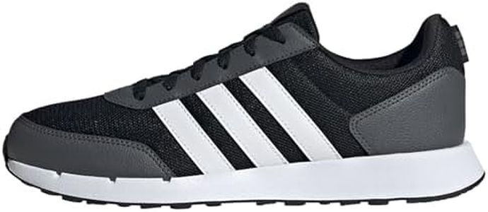 adidas Unisex Run 50s Shoes, Core Black/Cloud White/Grey Six, 7.5 UK