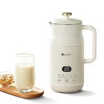 soseki Soy Milk Maker Machine,1.05QT Automatic Nut Milk Maker Machine 6 Pre-set Plant Milk Recipes, One-Touch Cleaning And Drying Almond Milk Maker Machine(White)