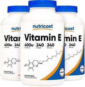 Nutricost Vitamin E 400 IU, 240 Softgel Capsules (3 Bottles)