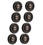 LFJ 90mm Gym Pulley Wheel, Universal Bearing Pulleys for Cable Machine Fitness Equipment Wearproof Abration Spare Part (8Pcs)