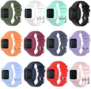 Compatible for Garmin Vivofit jr 3 / Garmin Fit jr 3 Bands, Colorful Soft Silicone Replacement Sport Wristband for Kids Boys Girls Men Women (5.1"-7.5" wrist, 12 Colors)