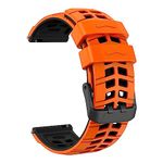 OVERSTEP Compatible with Garmin Vivoactive 4, Venu 2 Strap, 22mm Replacement Strap Soft Silicone for Forerunner 255/255 Music/Forerunner 265/Samsung Gear S3 Frontier/Galaxy Watch 3 46mm