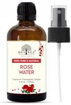 Devinez Natural Rose Hydrosol Water with Mist Spray - 100% Pure, Alcohol-Free Refreshing Facial Mist for Glowing Skin & Hydration, Calming, and Bath Suitable for All Skin Types (118 ml)