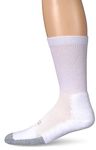 Thorlos Unisex Thorlo Lite Padded Tennis Crew Socks White Large, White, 10-11 Unisex UK