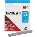 AMK® Arrow T50 Staples 10mm Pack 1250 Steel 3/8 inch Box