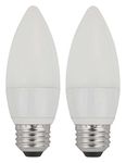 TCP LED Frosted Torpedo, 25W Equivalent, Soft White (2700K), Medium Base, Dimmable, Decorative Light Bulb (2 Pack)