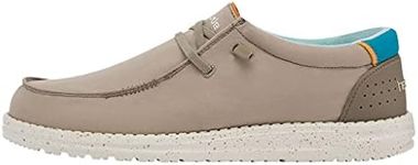 Hey Dude Men's Wally Adv Multi Colors| Men’s Shoes | Men's Lace Up Loafers | Comfortable & Light-Weight, Safari, 15