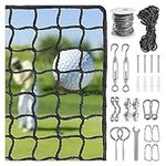 NQB Golf Net Golf Practice Net with Steel Hanging Kit & Nylon Rope, 10Ft to 40Ft Hitting Net for Golf, Baseball, Hockey, Soccer, LAX and More Sports Net for Backyard Driving or Indoor Garage