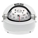 Ritchie Explorer Compass Dial With Surface Mount And 12V Green Night Lighting (White, 2 3/4-Inch)