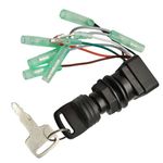 NorthBoat 37110-92E01 Engine Ignition Key Switch Assembly for Suzuki Outboard Motors Remote Control Box 37110-99E00