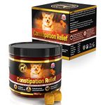 GastroBalance dog constipation treatment – 60 dog constipation relief laxative soft chews – Natural dog stool softener (Bacon flavour)