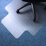 Marvelux Office Chair Mat for Low Pile Carpets 35.5" x 47", Clear Protector Mat for Chairs Under Desks, Rectangular with Lip, PVC Carpeted Floor Mat for Computer Desk Chair, MVLL354701