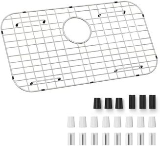 Sink Protector Grid 26-1/16" x 14-1/16",Rear Drain with Corner Radius 3-1/2", Stainless Steel Material(Rear Drain)