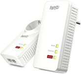 AVM FRITZ!Powerline 1260/1220 WLAN Set (WLAN Access Point, Ideal for Media Streaming or NAS Connections, 1,200 Mbps, German Version)