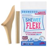 SHEWEE Flexi – The Original Female Urinal – Made in the UK – Reusable, Flexible & Portable Urination Device. Festival, Camping, Car, Hiking Essentials for Women. Stand to Pee Funnel – Desert Sand