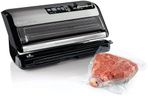 FoodSaver Vacuum Sealer with Express Bag Maker - 2 in 1 Vacuum Sealing Machine with Handheld Sealer, 10 Bags & 1 Roll - Stainless Steel - FM5200